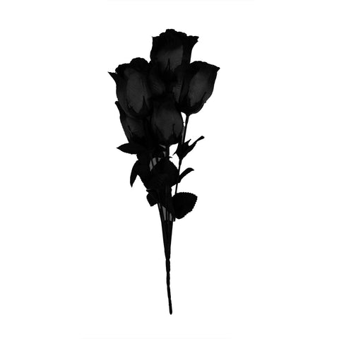 Ramo de Rosas Artificiales color Negro