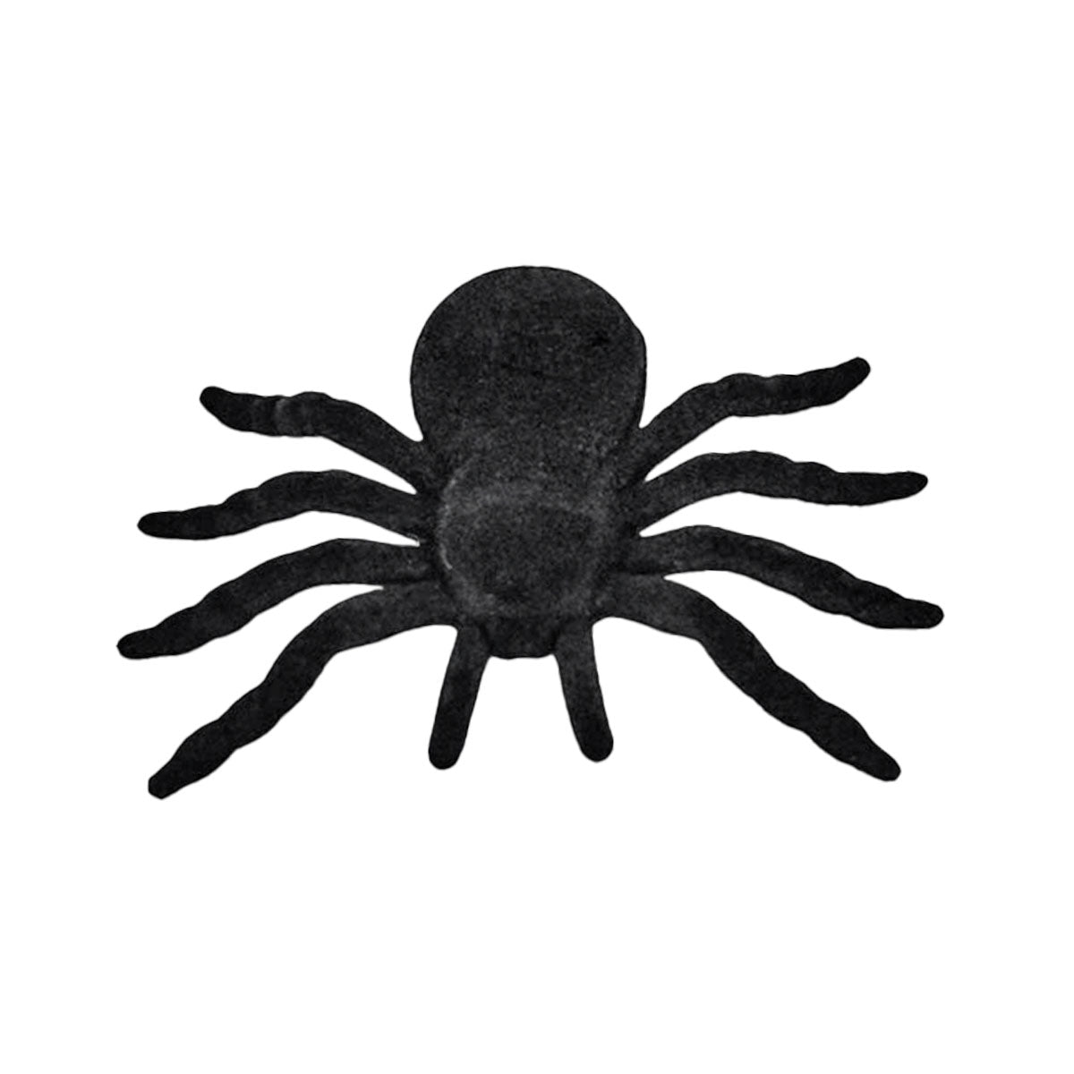 Araña Decorativa de Peluche color Negro para Halloween, 2 pzas.