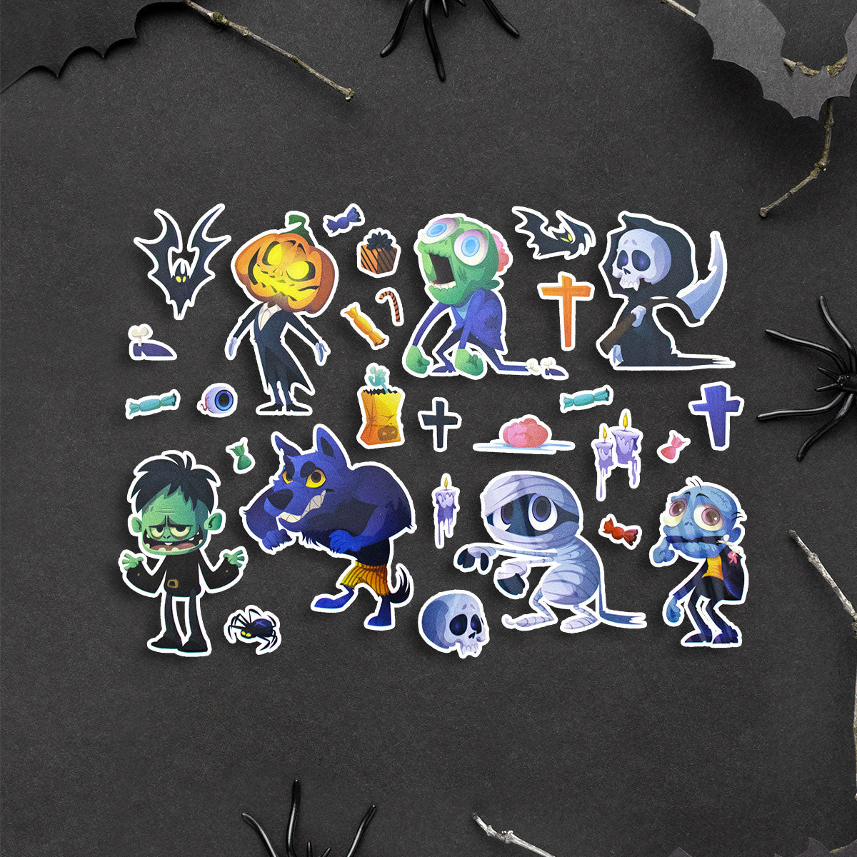 Stickers con Diferentes Diseños de Halloween