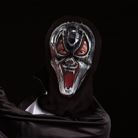 Máscara color Plata con Rojo para Disfraz de Halloween