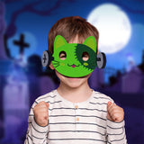 Máscara Infantil con Diseño de Gatito Frankenstein