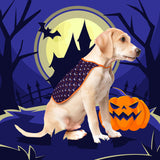 Capa para mascota color Morado con Diseño de Halloween