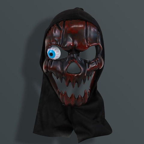 Máscara de Cráneo color Negro