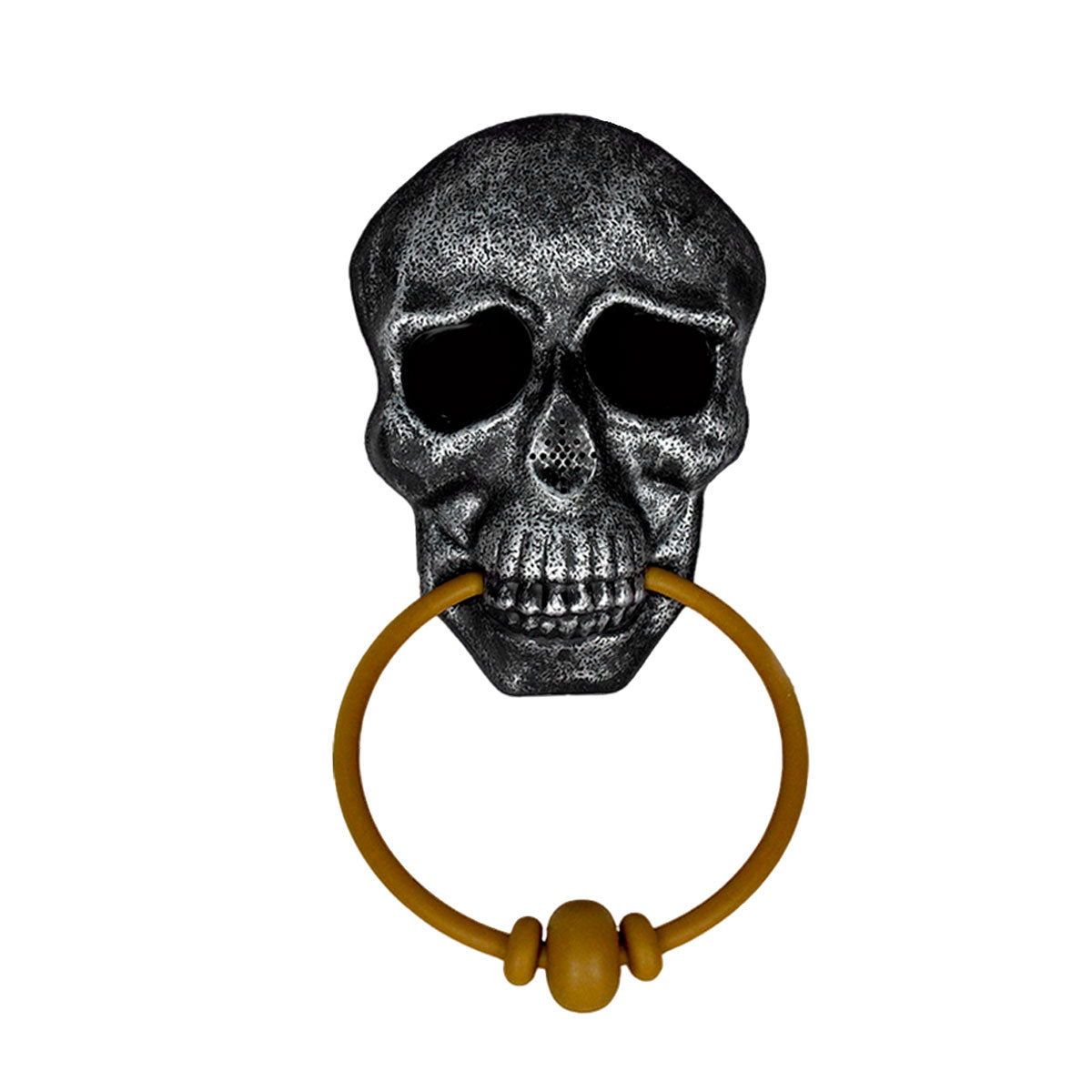 Timbre de Calavera color Plata con Sonido Aterrador