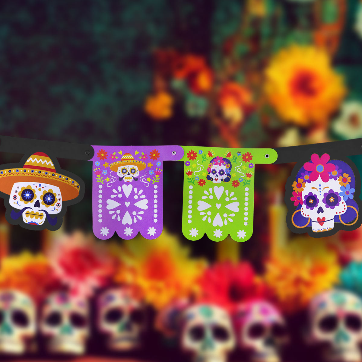 Banderola de Día de Muertos