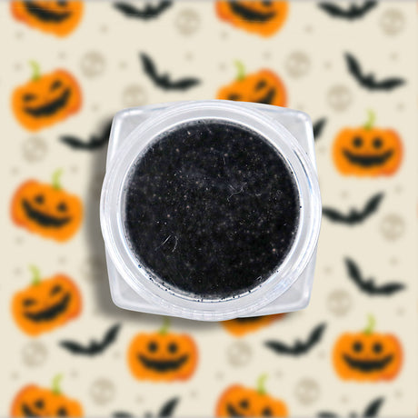 Glitter color Negro para Maquillaje de Halloween