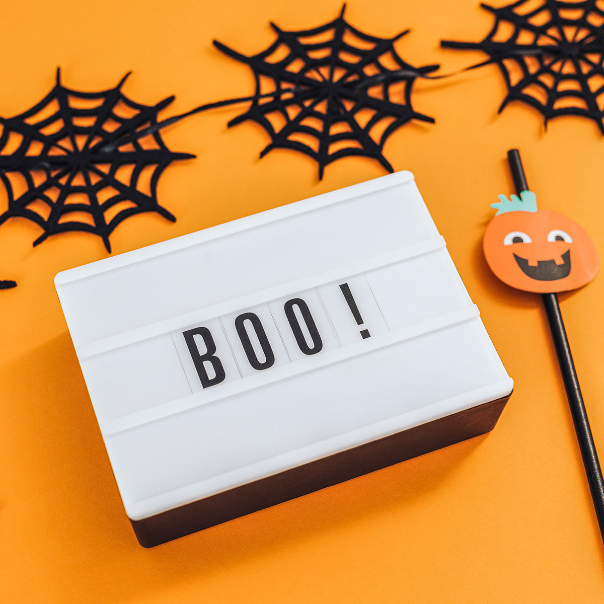 Caja Con Luz Decorativa para Halloween