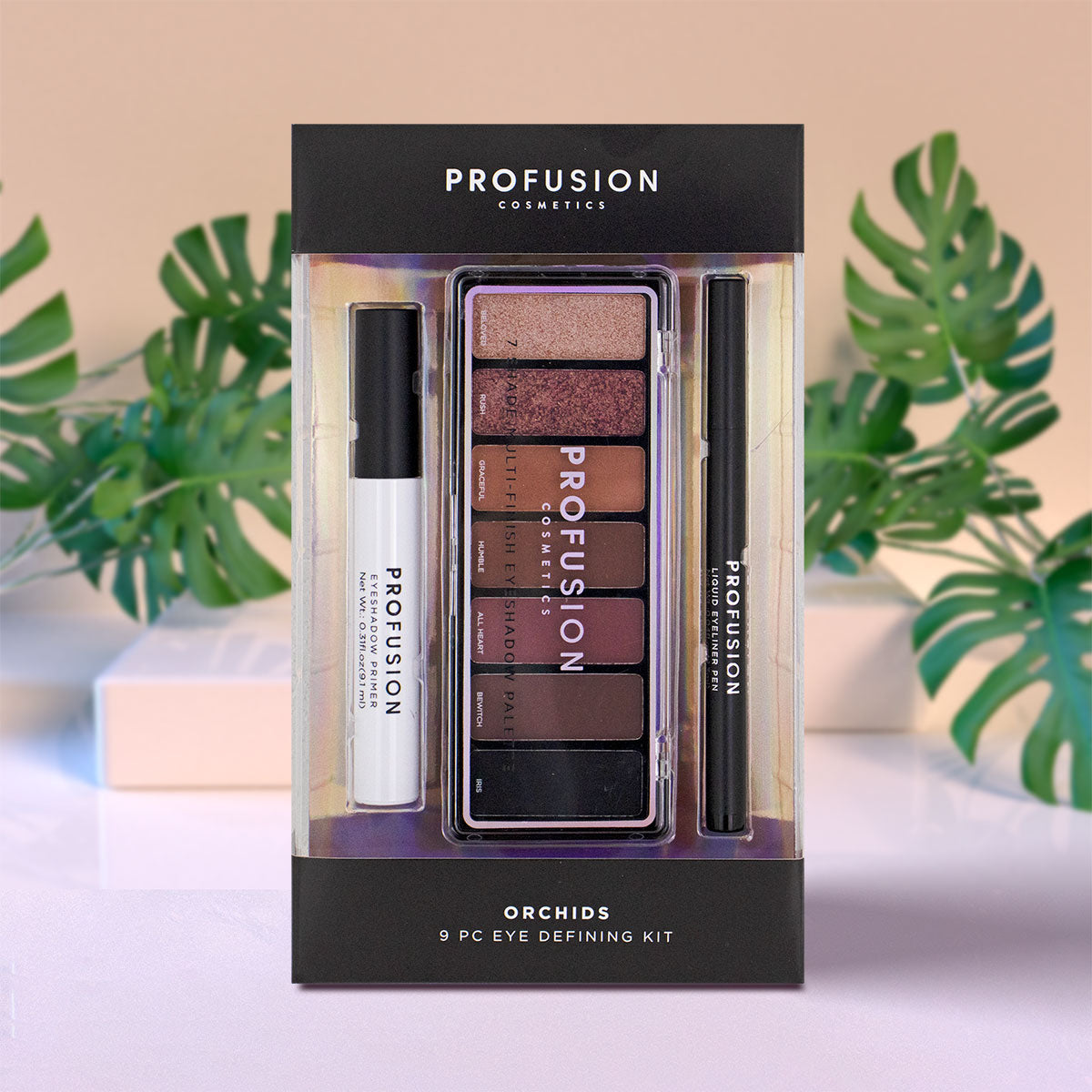 Set de Sombras Facial Profusion 7 Tonos, Eyeshadow Primer y Delineador