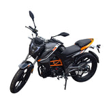 Motocicleta Kiwo Ak250 2025 color Negro con Naranja