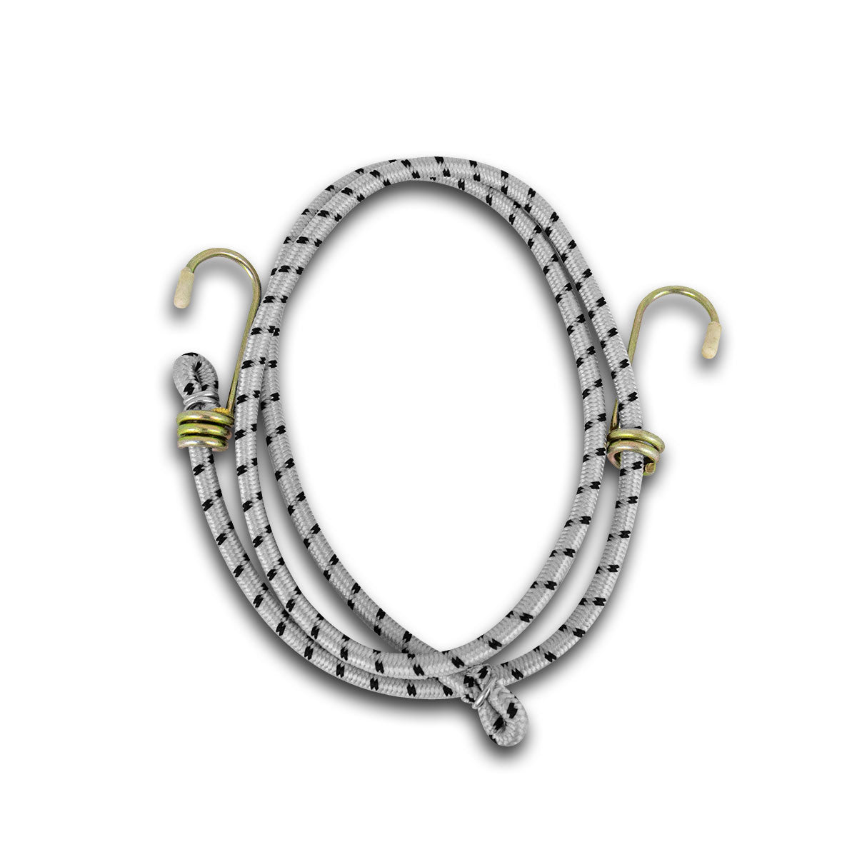 Cuerda Elástica con Ganchos color Plata 91cm