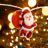 Serie de Luces Led con Forma de Santa Claus