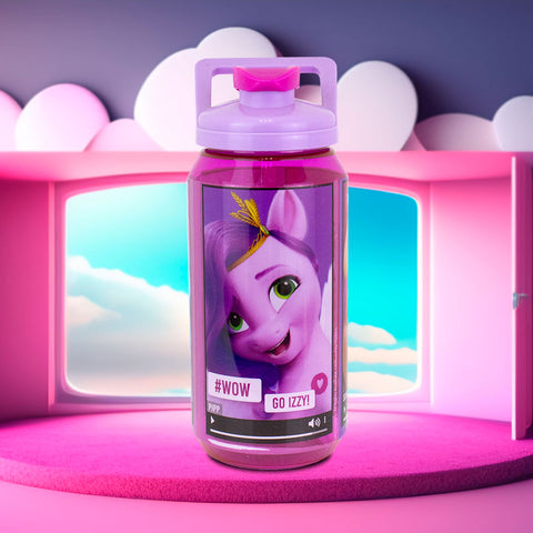 Botella de Plástico Para Agua con Diseño My Little Pony color Lila 600ml.