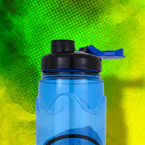 Botella de Plástico Para Agua con Diseño Jurassic World color Azul 870ml.