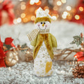 Muñeco de Nieve Navideño color Oro