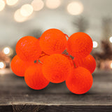Serie de Luces Led en Forma de Esferas color Rojo, 1.5m