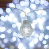 Serie de Luces Navideñas en Forma de Esferas con Luz Blanca, 3m