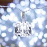 Serie de Luces en Forma de Cristal de Hielo para Navidad, 3m