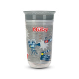 Vaso Entrenador Antiderrames Nuby 360° Luminoso color Gris 10oz.