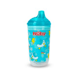 Vaso Entrenador Antiderrames Térmico con Boquilla Nuby 360° Luminoso color Turquesa 10oz.