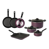 Ecko Batería Juego de Cocina Morada 10 Pza.