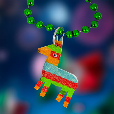 Collar color Verde con Dije de Piñata