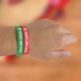 Pulseras de Silicona con Diseño de Fiestas Patrias, 2 pzas.