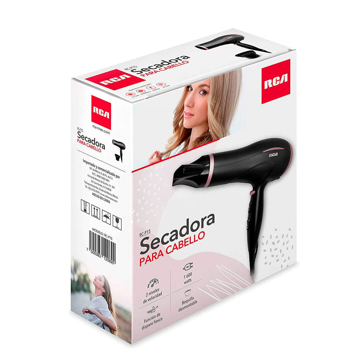 Secadora Para Cabello RCA P15