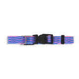 Collar Ajustable color Rosa con Azul para Mascota