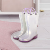 Bota de Lluvia de Blancas con Luz Led, Para Niña