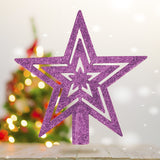 Estrella color Morado para Árbol de Navidad