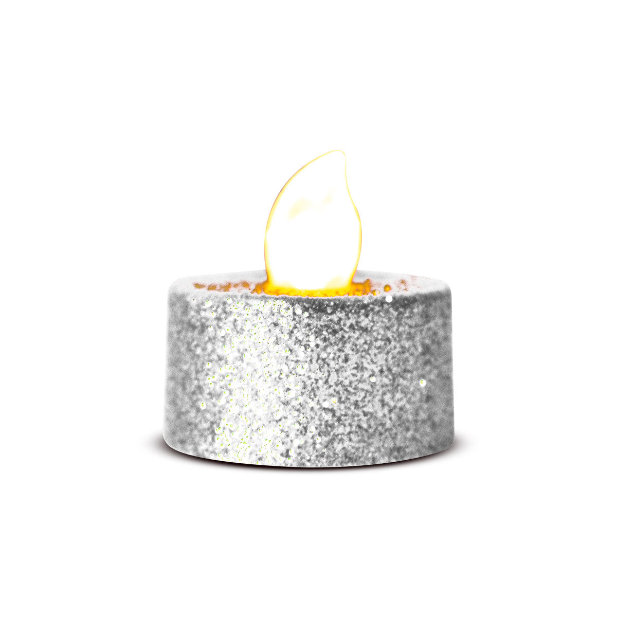 Set de 2 Velas Led Circular color Plata