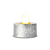 Set de 2 Velas Led Circular color Plata