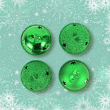 Cascabeles Navideños color Verde, 6 pzas