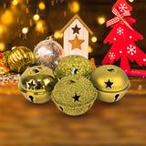 Set de 4 Cascabeles Navideños color Oro