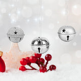 Set de 4 Cascabeles Navideños color Plata