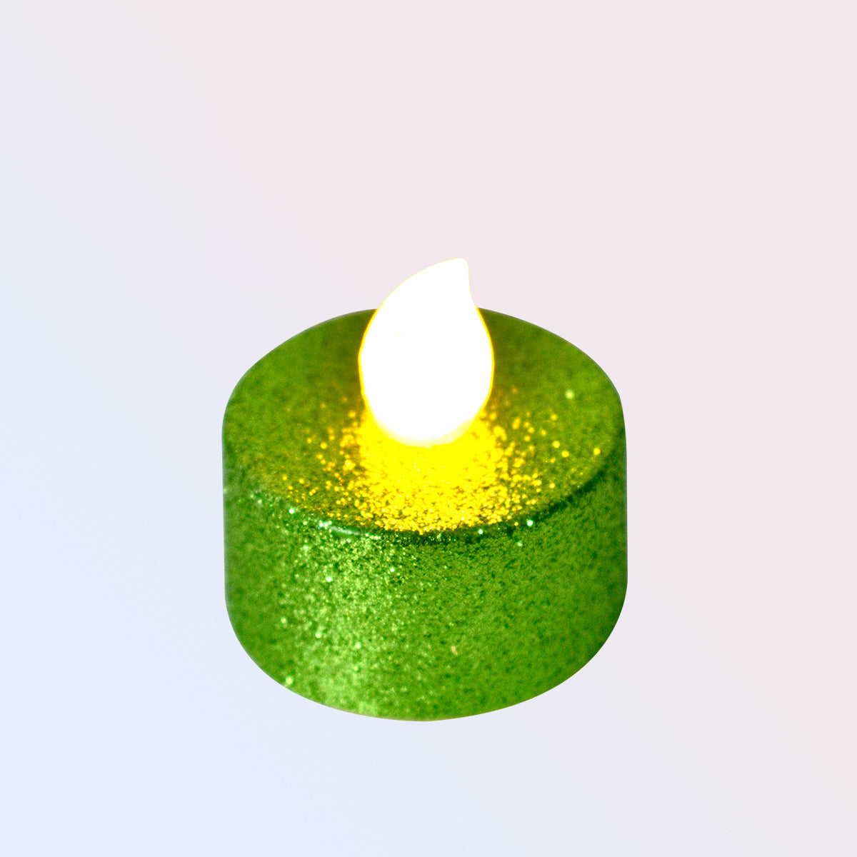 Set de 2 Velas Led Circular color Verde