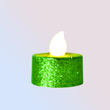 Set de 2 Velas Led Circular color Verde