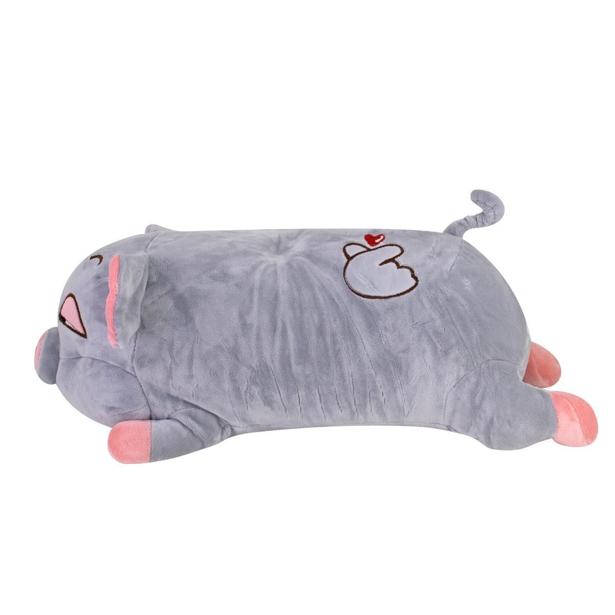 Puerquito de Peluche color Gris