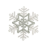Copo de Nieve para Decoración con Diamantina color Plata