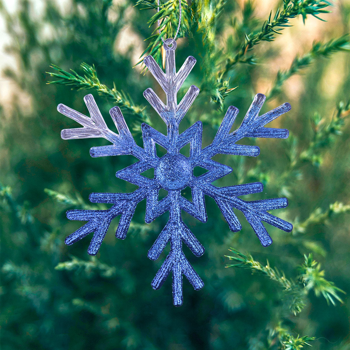 Copo de Nieve con Diamantina color Turquesa