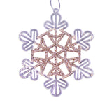 Copo de Nieve con Diamantina color Cobre