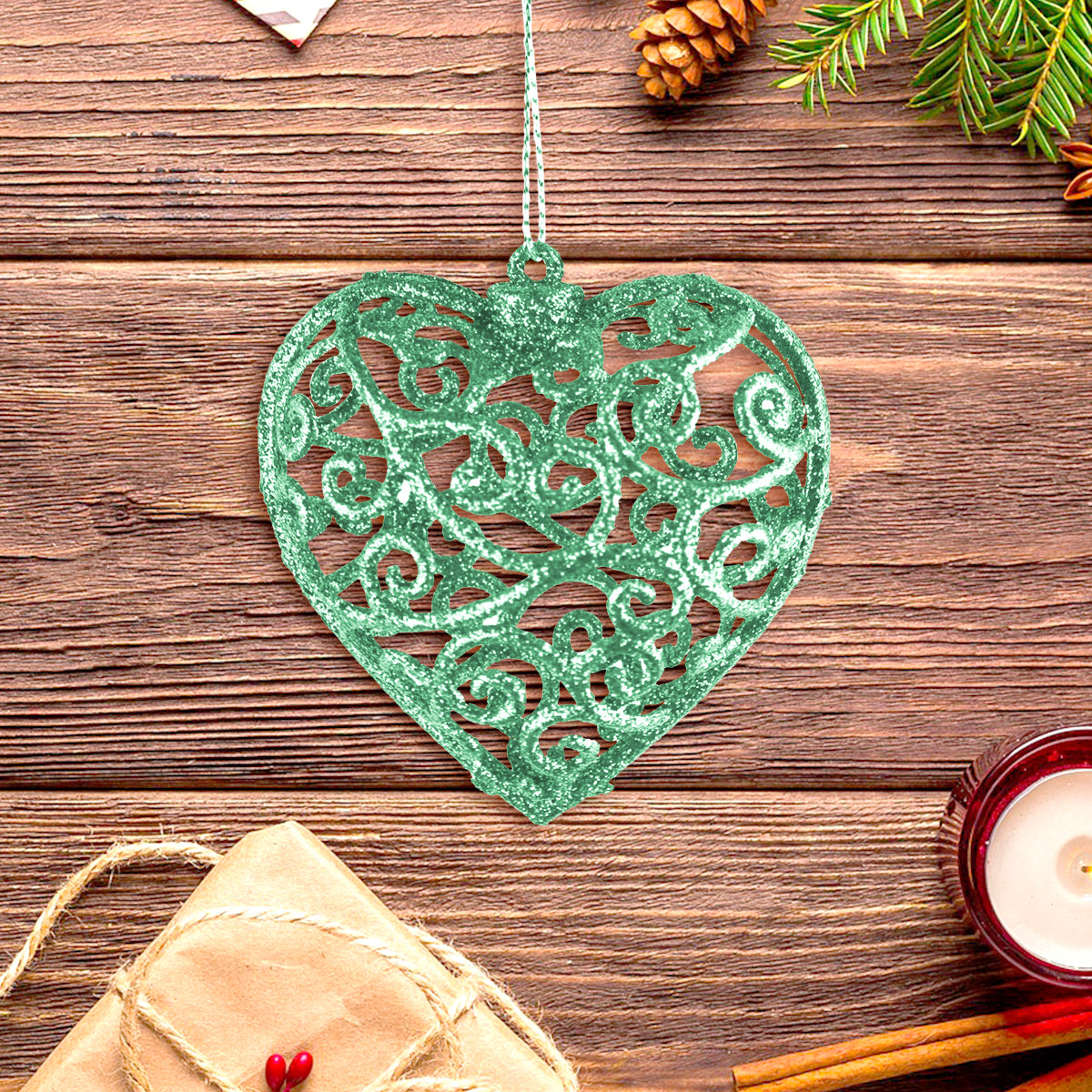 Corazón Decorativo color Verde