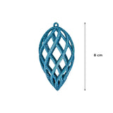 Esferas con Diamantina color Azul, 8cm