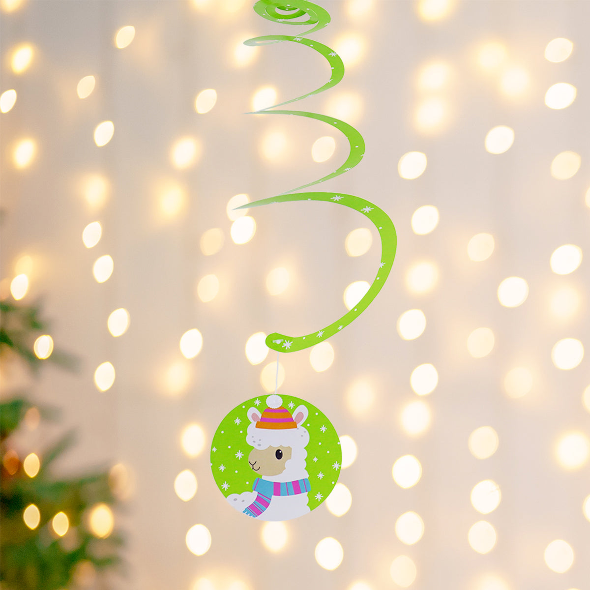 Decoraciones de Papel en Espiral para Navidad, Pingüino