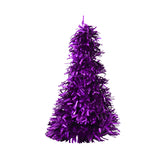 Árbol Navideño de Escarcha color Morado, 20x10cm