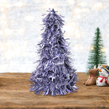 Árbol Navideño de Escarcha Tornasol, 20x10cm