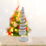 Mini Árbol Navideño de Metal color Plata