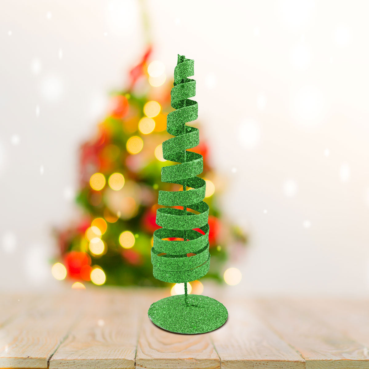 Mini Árbol Navideño de Metal color Verde