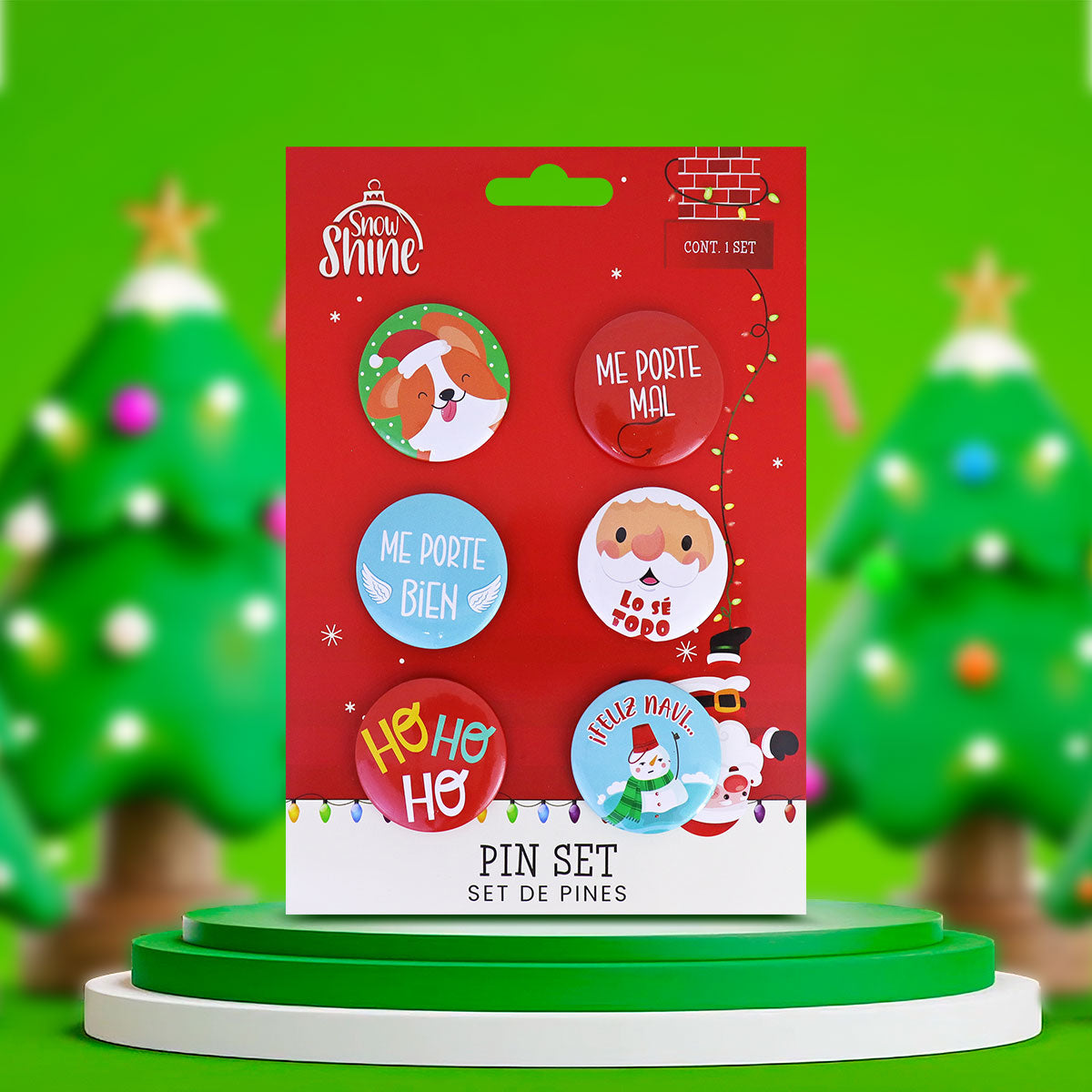 Set de Pines Navideños