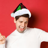 Gorro Navideño de Santa Claus con Lentejuelas